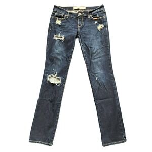 Abercrombie & Fitch Perfect Stretch Low / Mid Rise Erin Skinny Straight Jeans